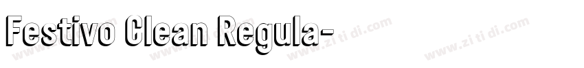 Festivo Clean Regula字体转换